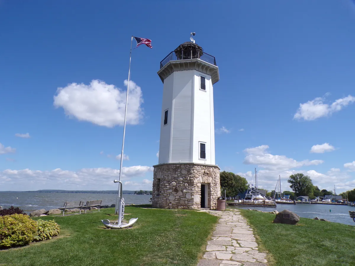 Lighthouse at Lakeside Park in Fond du Lac, Wisconsin