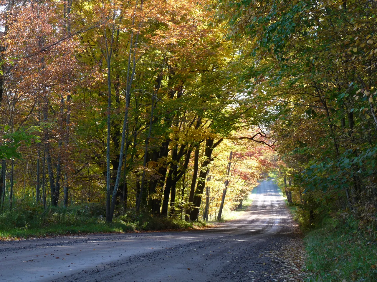Rustic Road 1 near James Lake north of Medford, Wisconsin